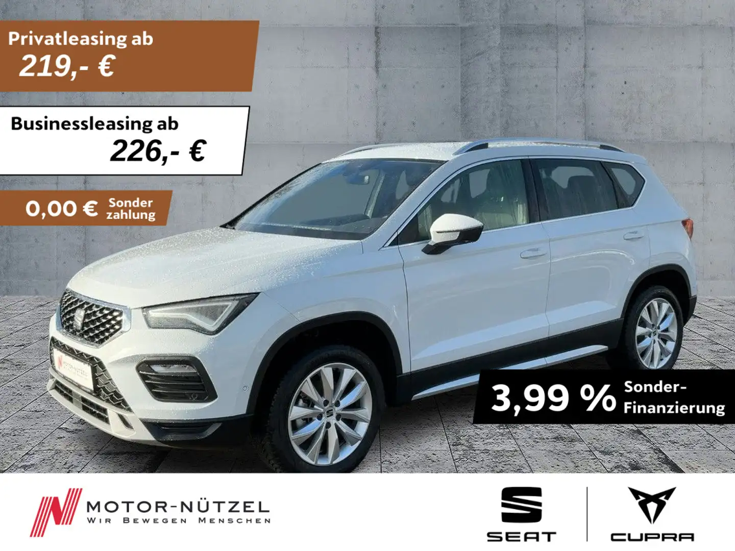 SEAT Ateca 1.5 TSI DSG XPERIENCE LED+NAVI+APP+ACC+SHZ Weiß - 1