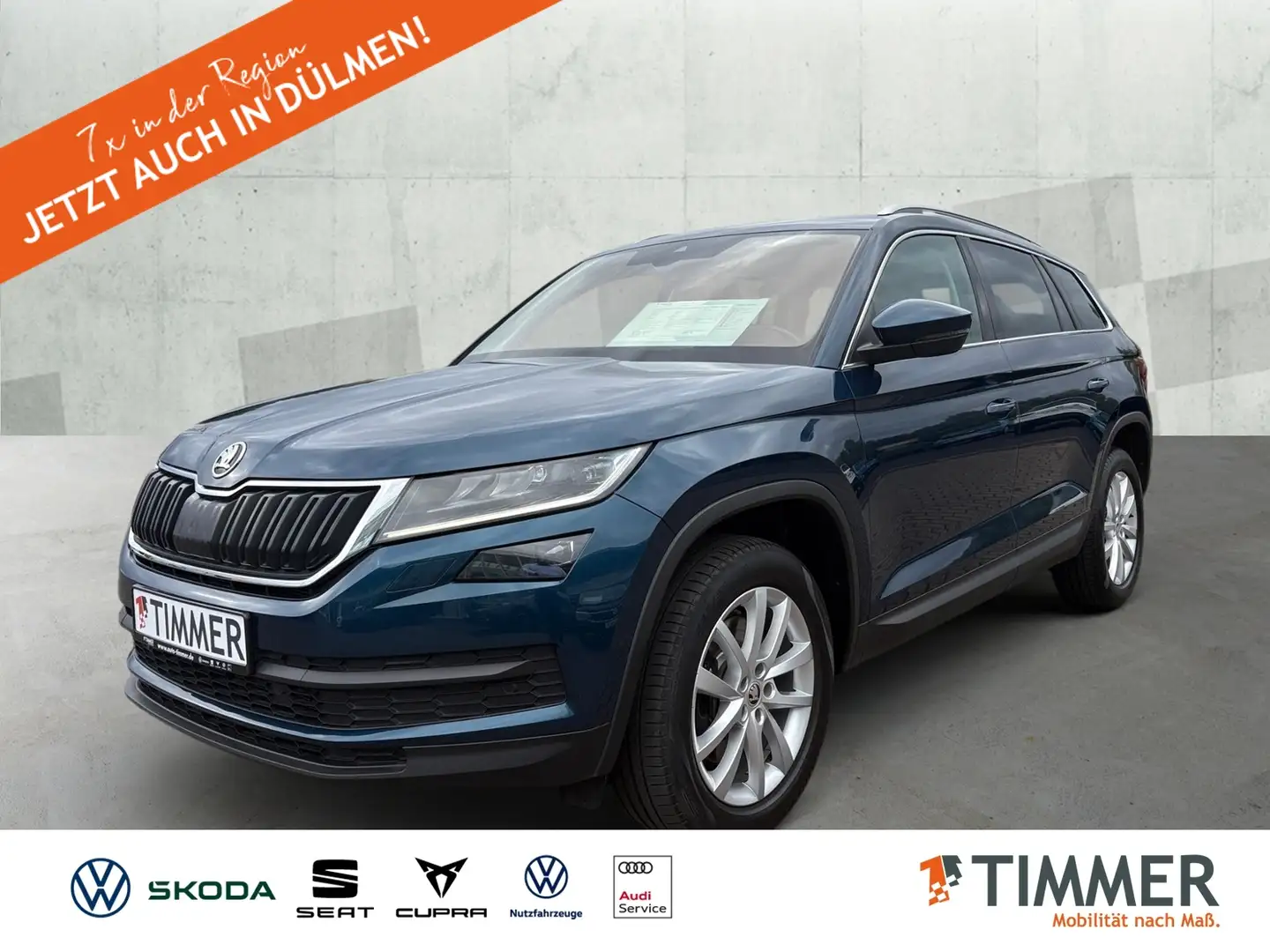 Skoda Kodiaq 2.0 TDI DSG 4x4 STYLE *AHK *RKAM *ACC *LED *VIRTU Blau - 1