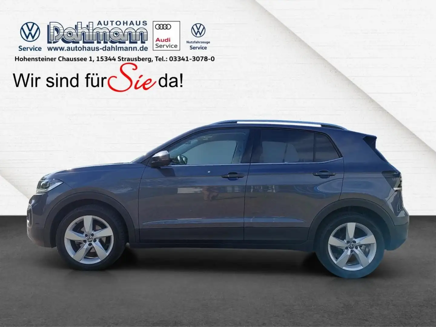 Volkswagen T-Cross STYLE 1.0 TSI DSG+AHK+NAVI+BLINDSPOT LED Gris - 2