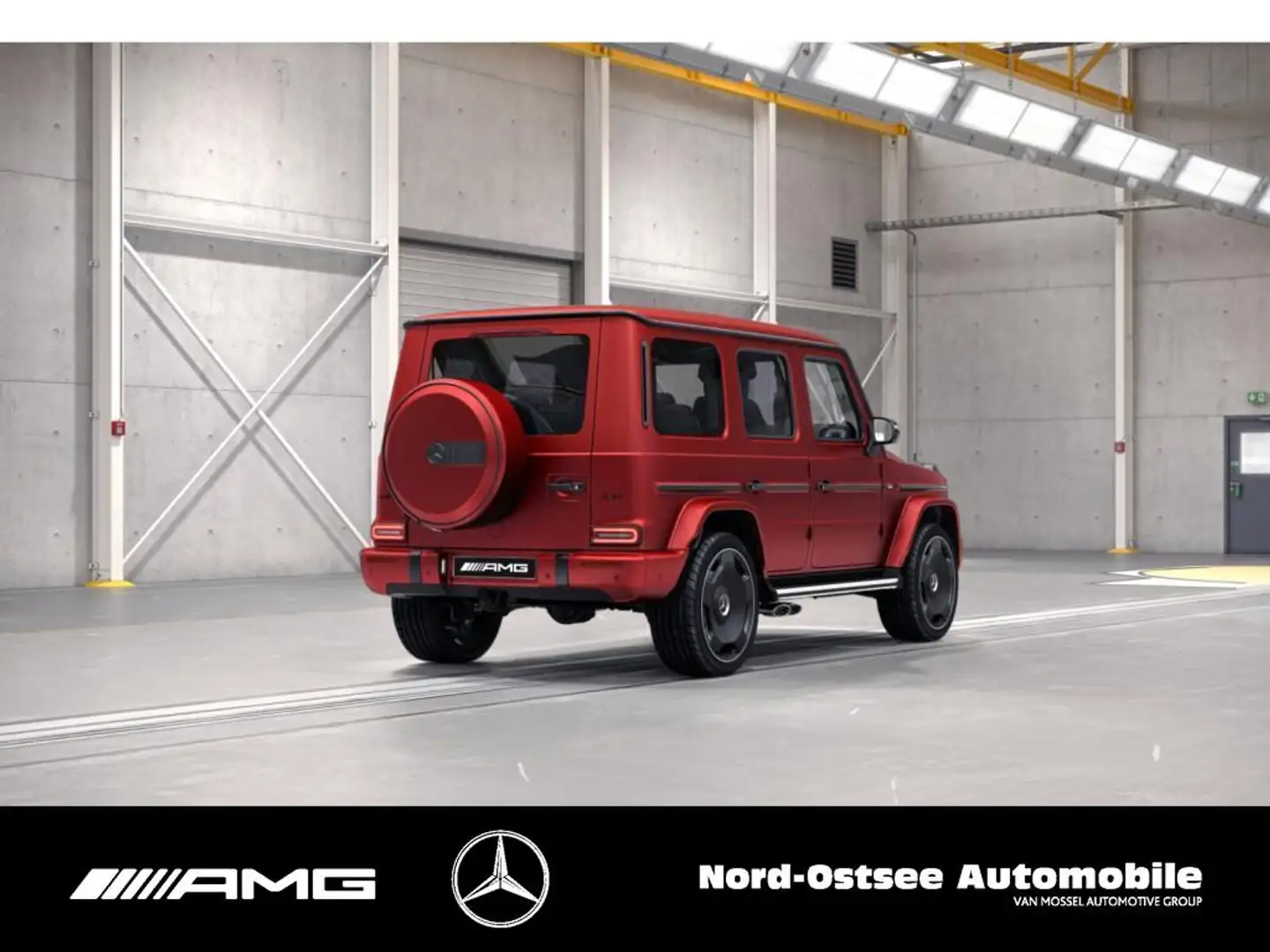 Mercedes-Benz G 63 AMG AMG G 63  AHK SD MULTIBEAM BURBESTER NAVI SITZHZ Rojo - 2