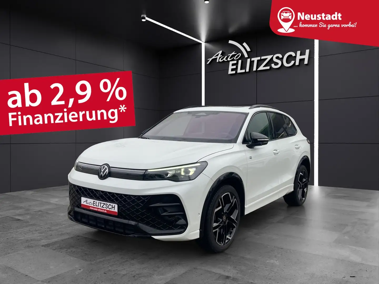Volkswagen Tiguan TDI R-Line 4M DSG MATRIX STH AHK PANO ACC Weiß - 1