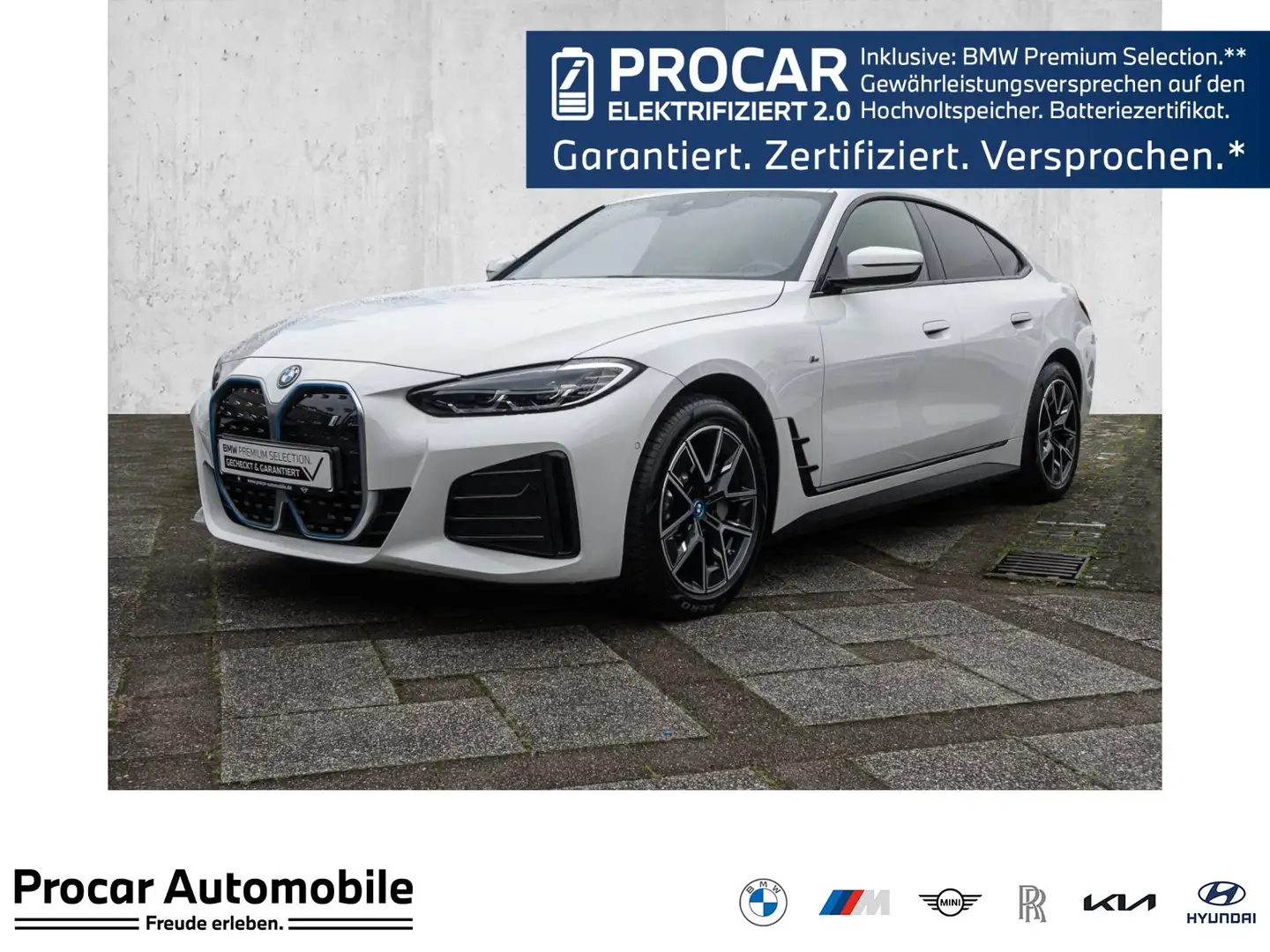 BMW i4 eDrive35  M Sportpaket, Shadow-Line, Live Cockpit Weiß - 1