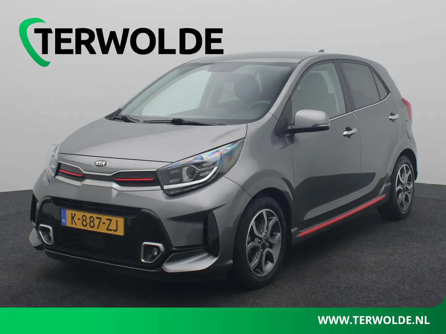 Kia Picanto 1.0 DPi GT-Line | Lederen Bekleding | Keyless | Na Gris - 1