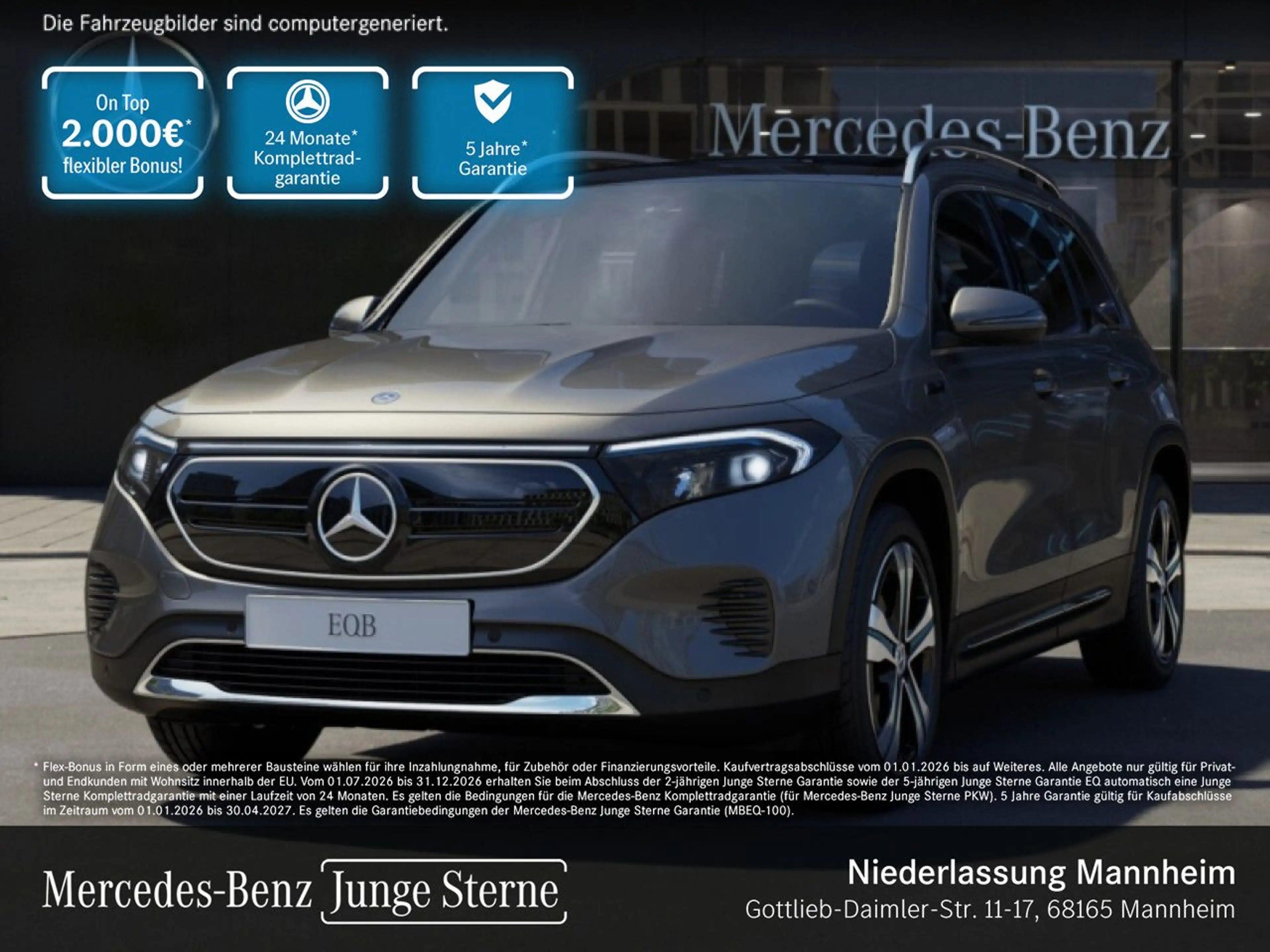 Mercedes-Benz EQB 250 ELECTRICART+ADVANCED+PANO+KAMERA+SPUR