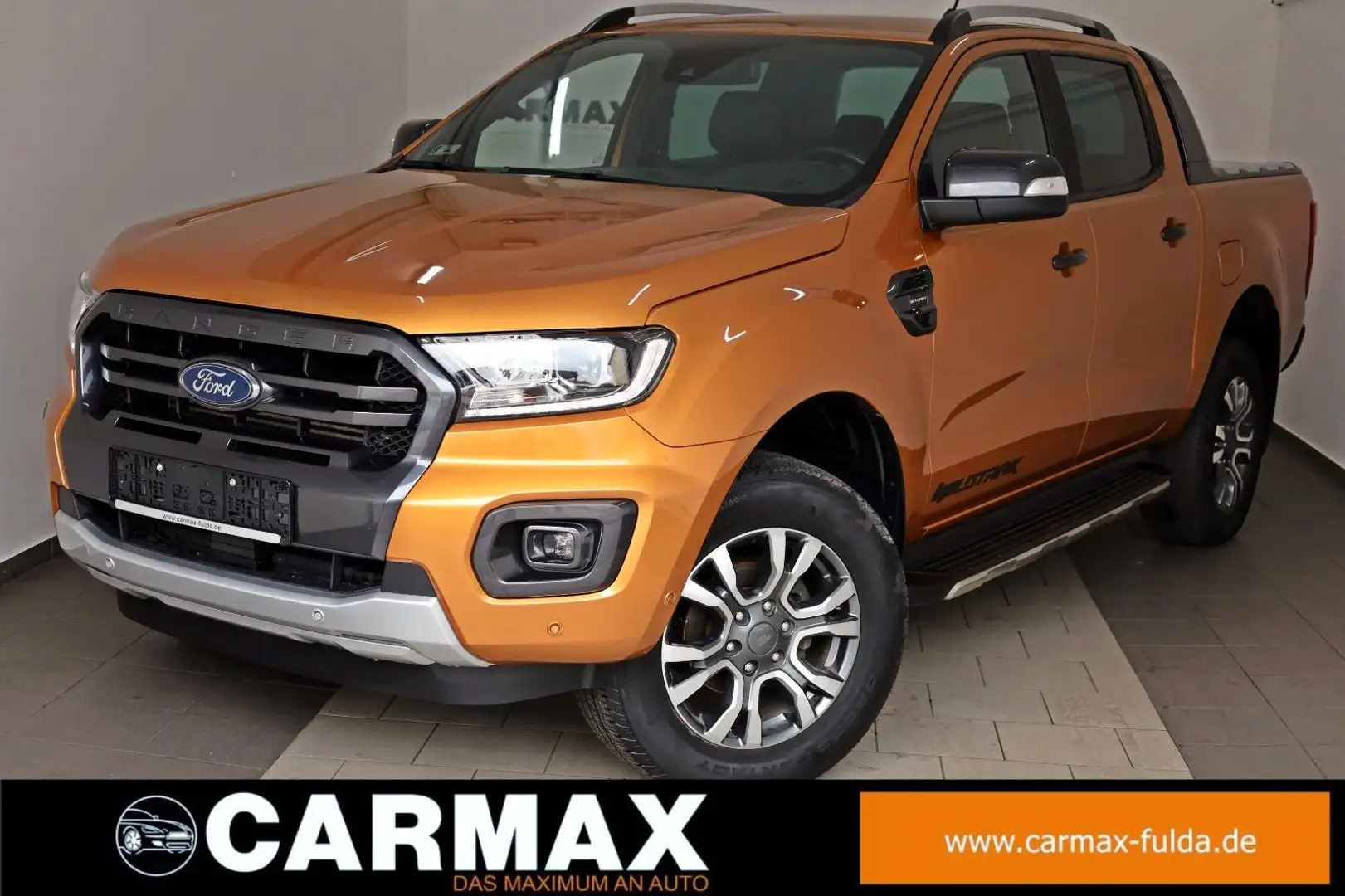 Ford Ranger Wildtrak 4x4,Leder,Navi,ACC,Rollo el.,AHK Orange - 1
