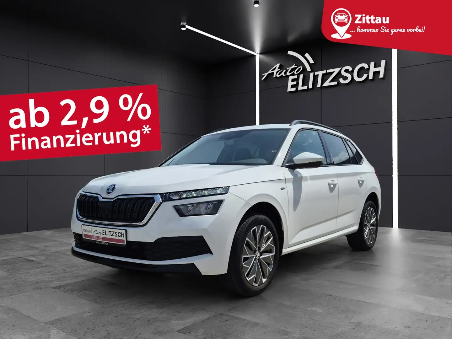 Skoda Kamiq TSI Clever LED Navi AID GRA PDC SH LM TSI Cleve... Weiß - 1