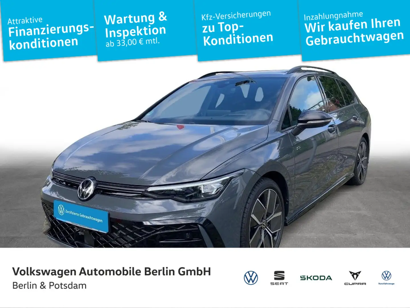 Volkswagen Golf Variant Golf VIII Variant 2.0 TSI DSG 4MOTION R-Line AHK Grau - 1
