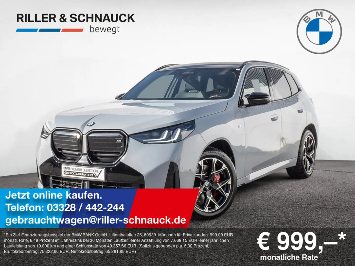 BMW X3 M 50i Pro xDrive AHK+PANO+STANDHZG+360°KAM Gris - 1