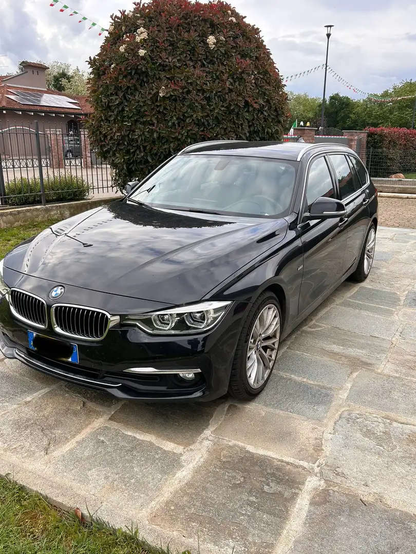 BMW 318 318tds Luxury 150cv interni in pelle nera Nero - 1