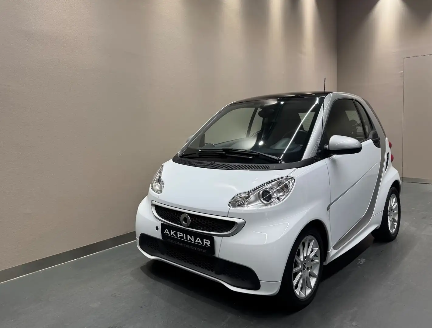 smart forTwo coupé 1.0 mhd***PASSION***GLASDACH*** Weiß - 2