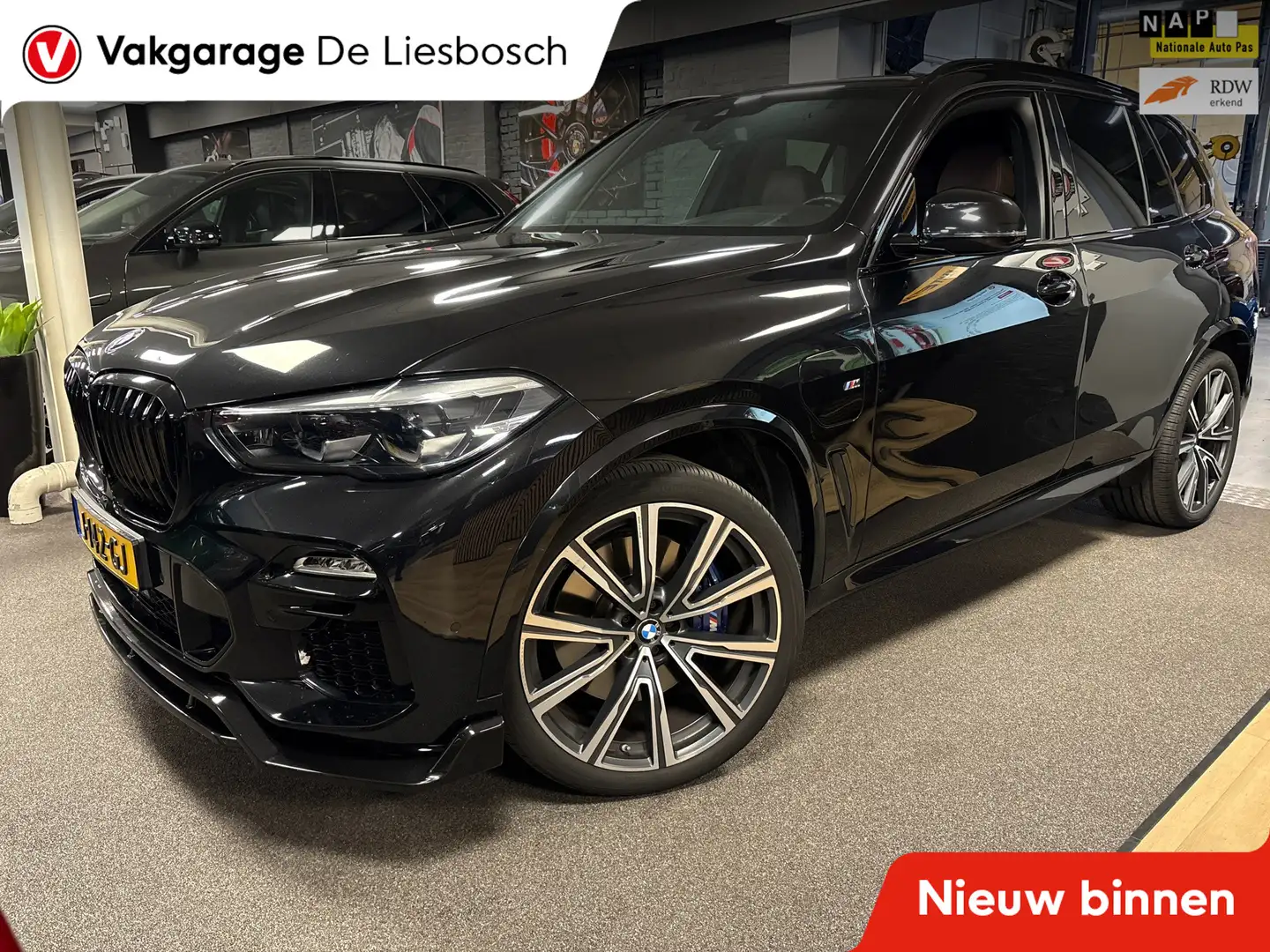 BMW X5 XDrive45e High Executive/m-pakket/pano/leer/head u Schwarz - 1