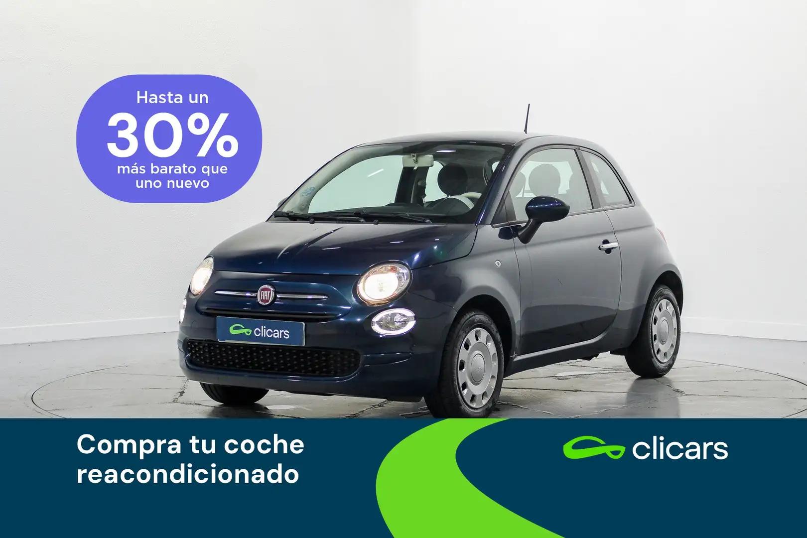 Fiat 500 1.0 Hybrid Cult 52kW Azul - 1