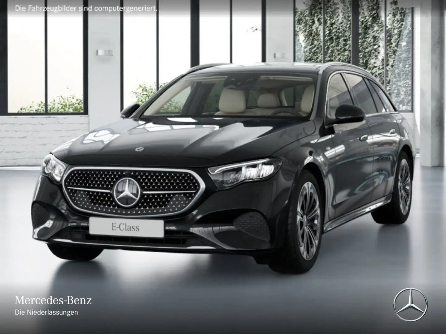 Mercedes-Benz E 300 e T Hybrid Avantgarde Fahrass 360° Pano LED Schwarz - 2