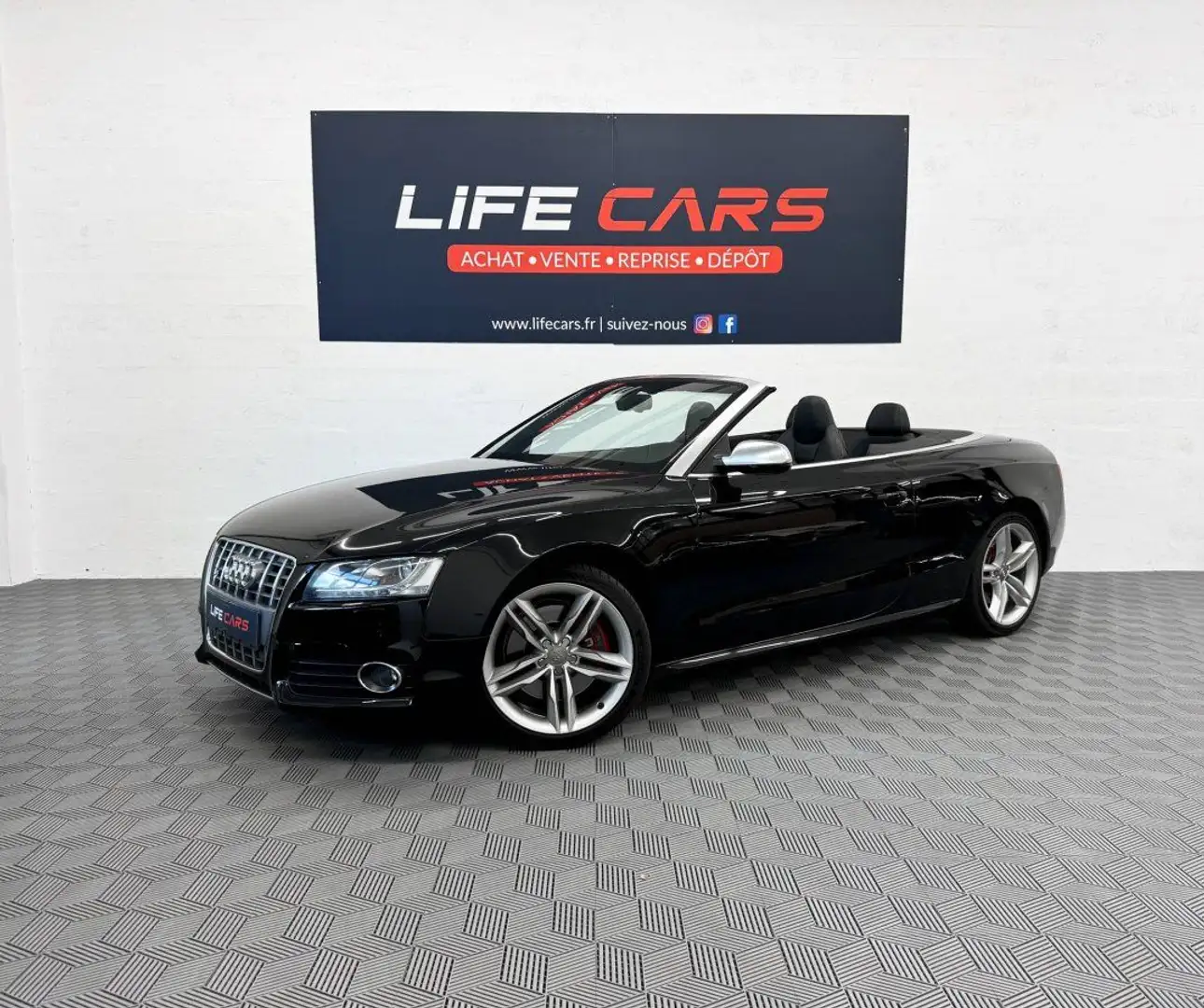 Audi S5 Cabriolet 3.0 V6 TFSI 333 quattro S tronic 7 entre Noir - 2