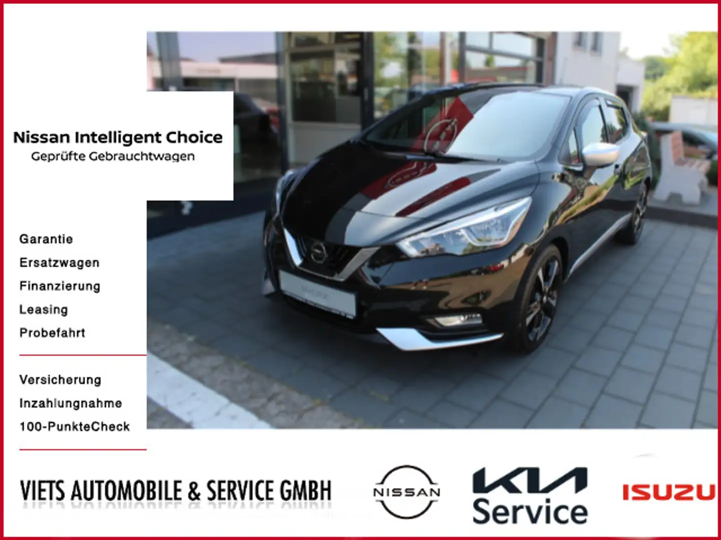 Nissan Micra 0.9 IG-T Tekna BOSE 360° Kamera Leder Negru - 1