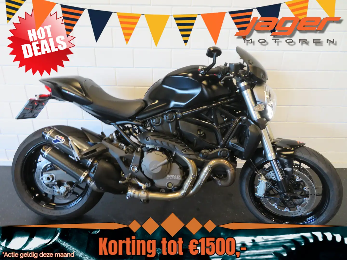 Ducati Monster 821 ABS BLACK-EDIT. TERMI Zwart - 1