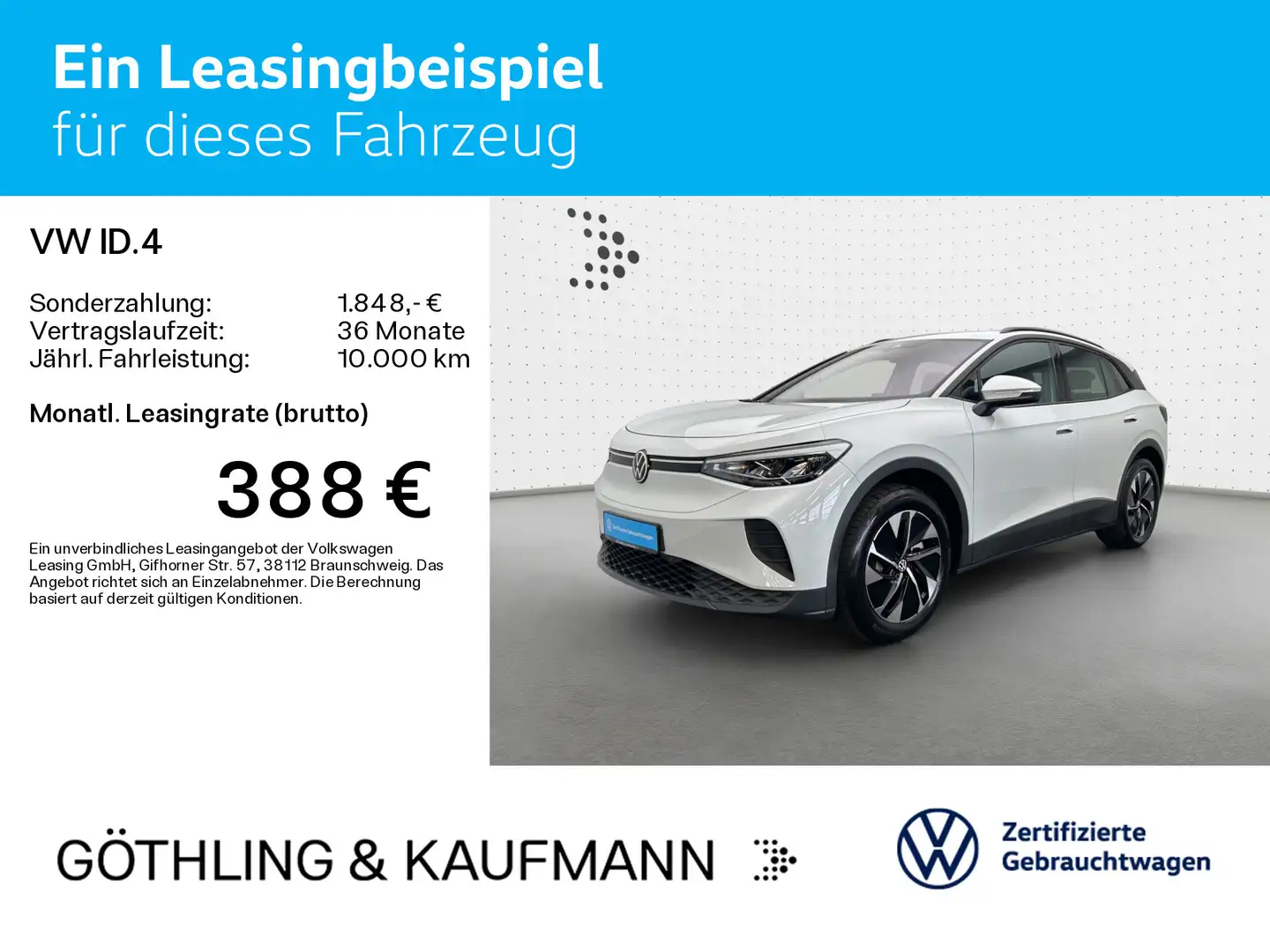 Volkswagen ID.4 Pro *NAVI*SHZ*Wärmepumpe*19Zoll* Weiß - 2