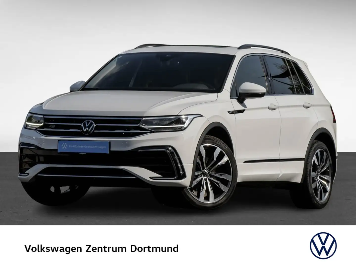 Volkswagen Tiguan 2.0 R-LINE 4X4 PANO AHK CAM ACC LM20 NAVI Weiß - 2