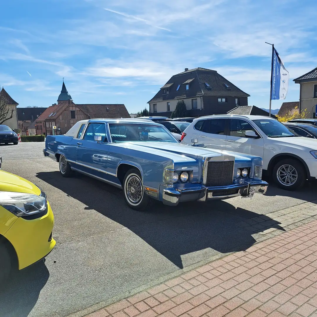 Lincoln Continental 2-Door Pillared Oldtimer Blau - 1