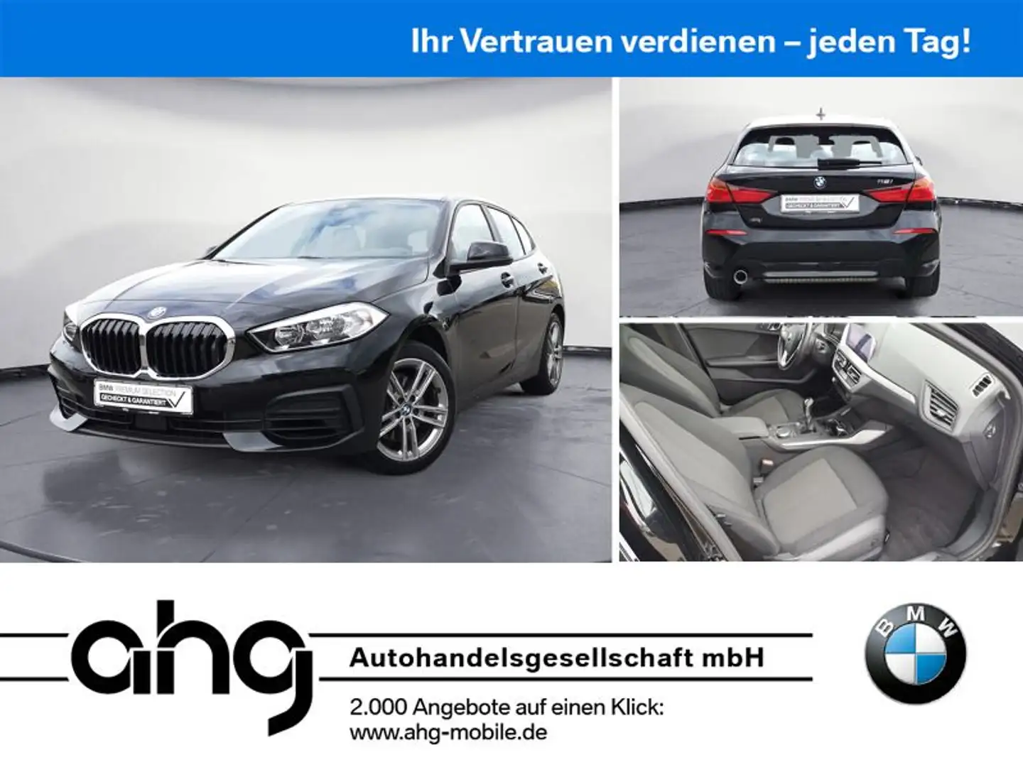 BMW 116 i Advantage Navi PDC Sitzheizung DAB CarPlay Nero - 1