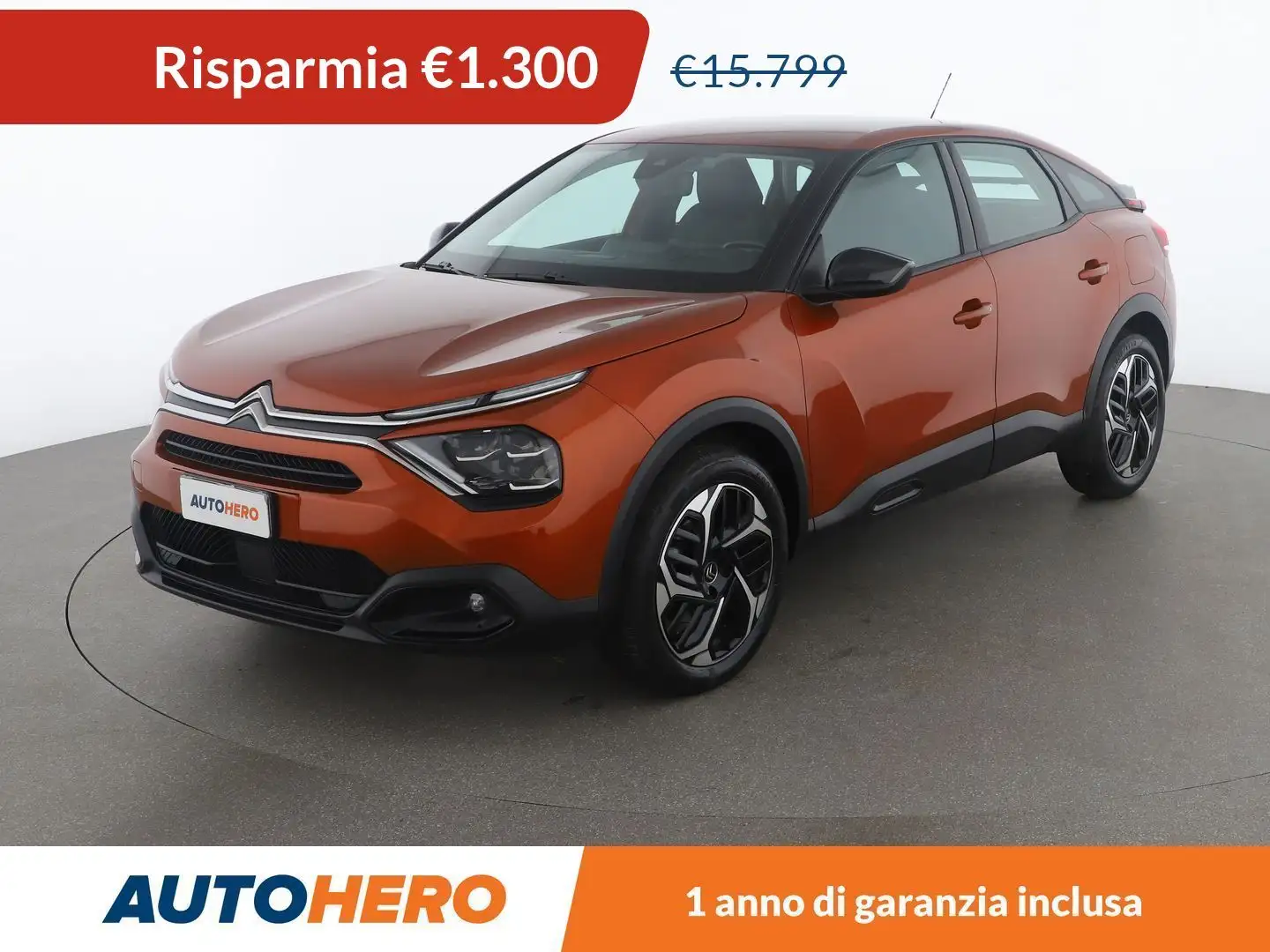 Citroen C4 1.5 Blue-HDi Feel Pack 130 CV EAT8 Orange - 1