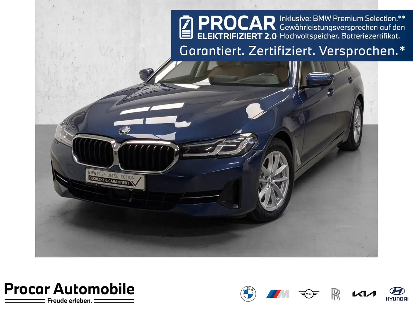 BMW 545 e xDrive LASER SHZ DA Prof PA+  HUD DAB Live 0,5% Blu/Azzurro - 1