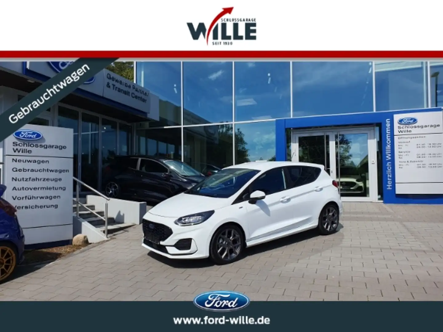 Ford Fiesta ST-Line Automatik LED Easy-Parking/Sicherheits-Pak Blanc - 1
