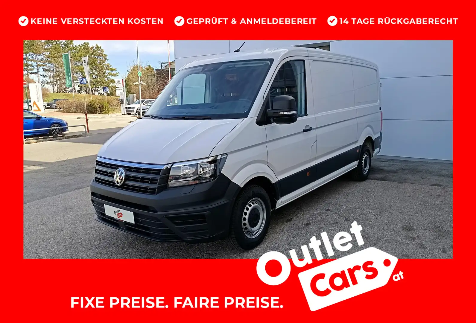 Volkswagen Crafter VW Crafter 30 T6 Kastenwagen Entry L3H2 TDI Weiß - 1