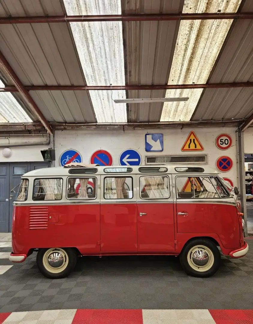 Volkswagen T1 T1 Replica Samba 23 Fenêtres Rouge - 2