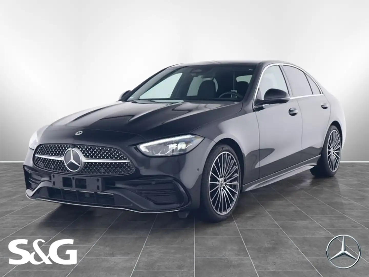 Mercedes-Benz C 200 AMG RüKam+MBUX+LED+AHK+Sitzhzg+19 Schwarz - 1