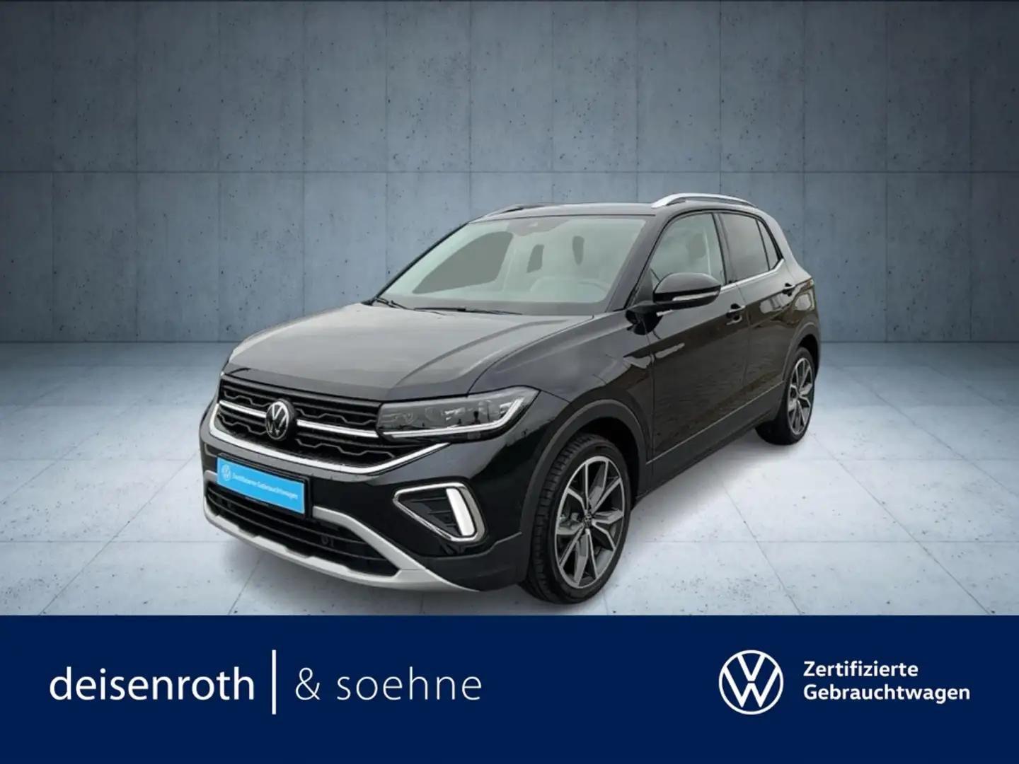 Volkswagen T-Cross Style 1.0 TSI DSG Matrix/Nav/Kam/AppCon/ACC Schwarz - 1