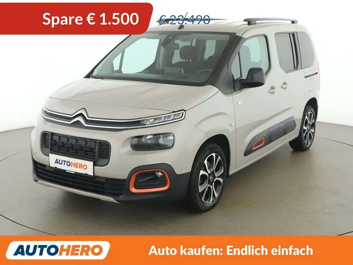 Citroen Berlingo 1.5 Blue-HDi Shine M Aut. *HUD*SPUR*STANDHZ* Grau - 1