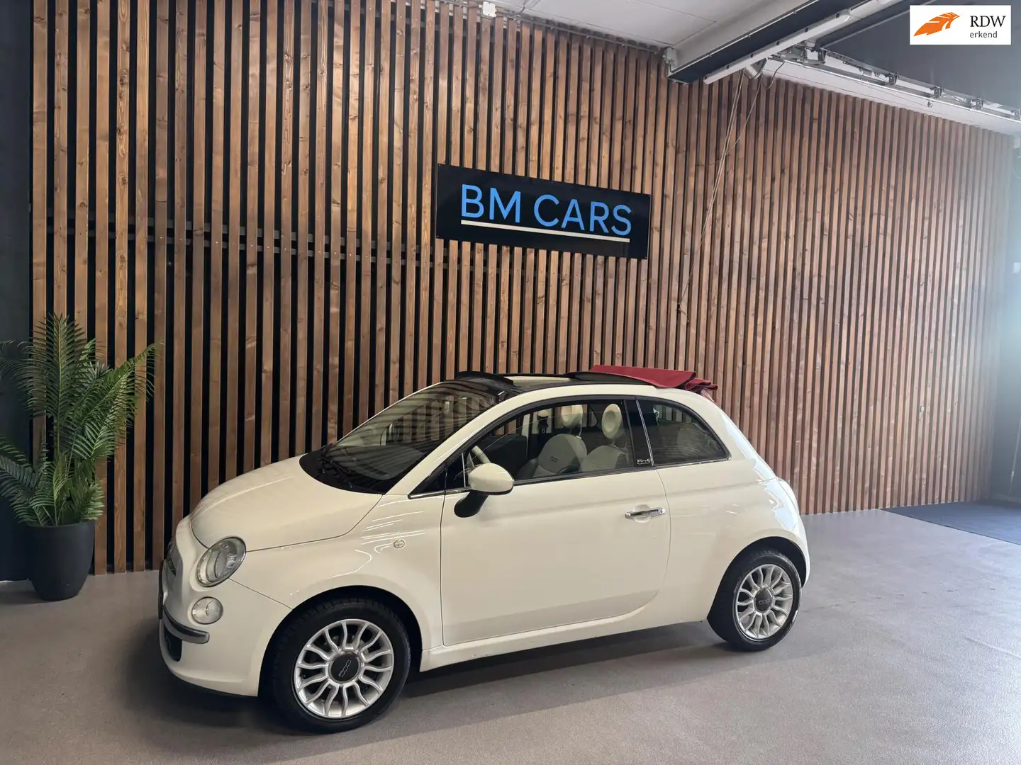 Fiat 500C 1.2 Lounge Cabrio,Airco,Parkeersensoren Blanc - 1