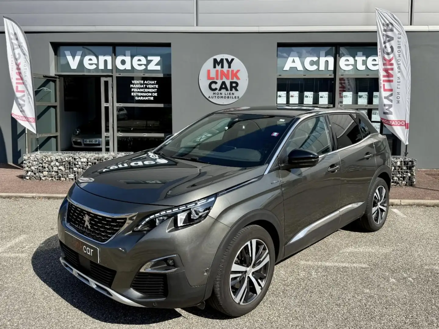 Peugeot 3008 GT Line 130 cv BVA 6 sous contrat entretien PEUGEOT Grau - 1