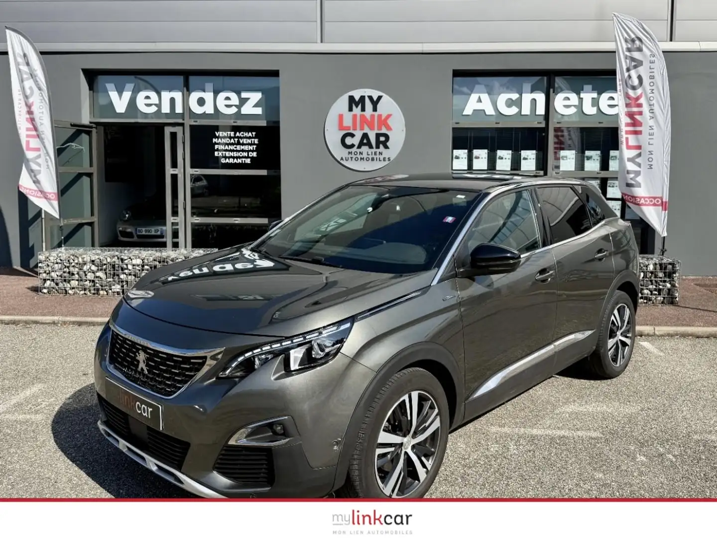 Peugeot 3008 GT Line 1.2i PureTech 130 BV EAT6 Garantie 24 mois Gris - 1