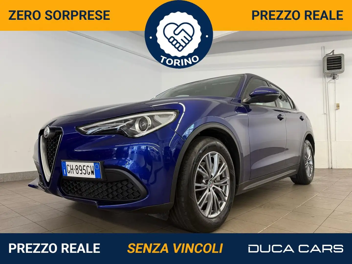 Alfa Romeo Stelvio 2.2 diesel 160CV AT8 RWD anche a 332€ Blu/Azzurro - 1