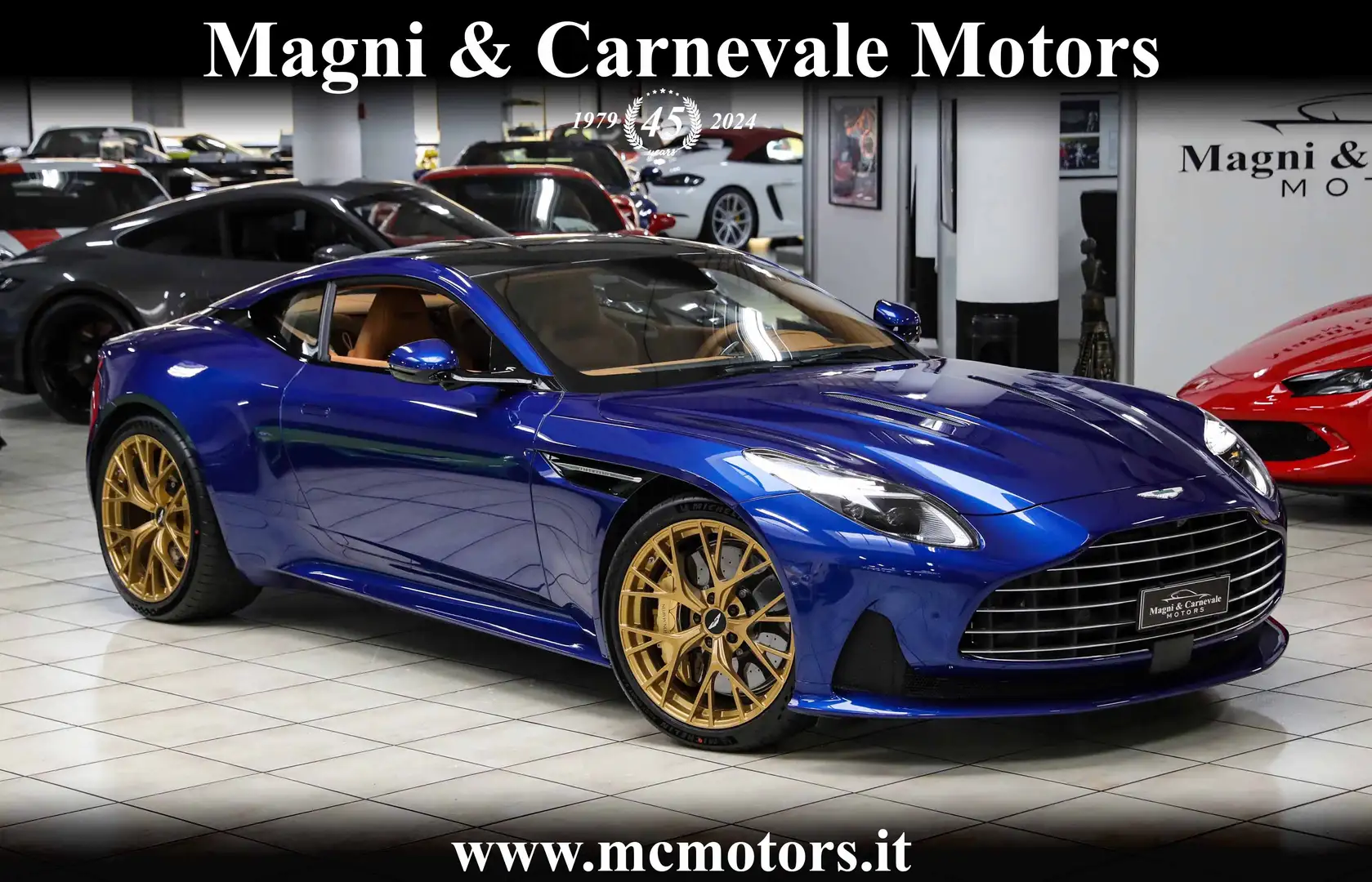 Aston Martin DB12 SPECIAL PAINT|CARBOCERAMIC|CARBON ROOF|PELLE TOT Blu/Azzurro - 1