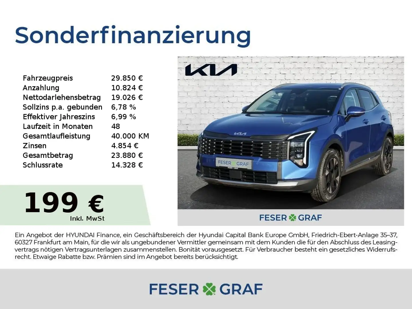 Kia Sportage 1.6T 2WD DCT VISION KOMFORT Blau - 1