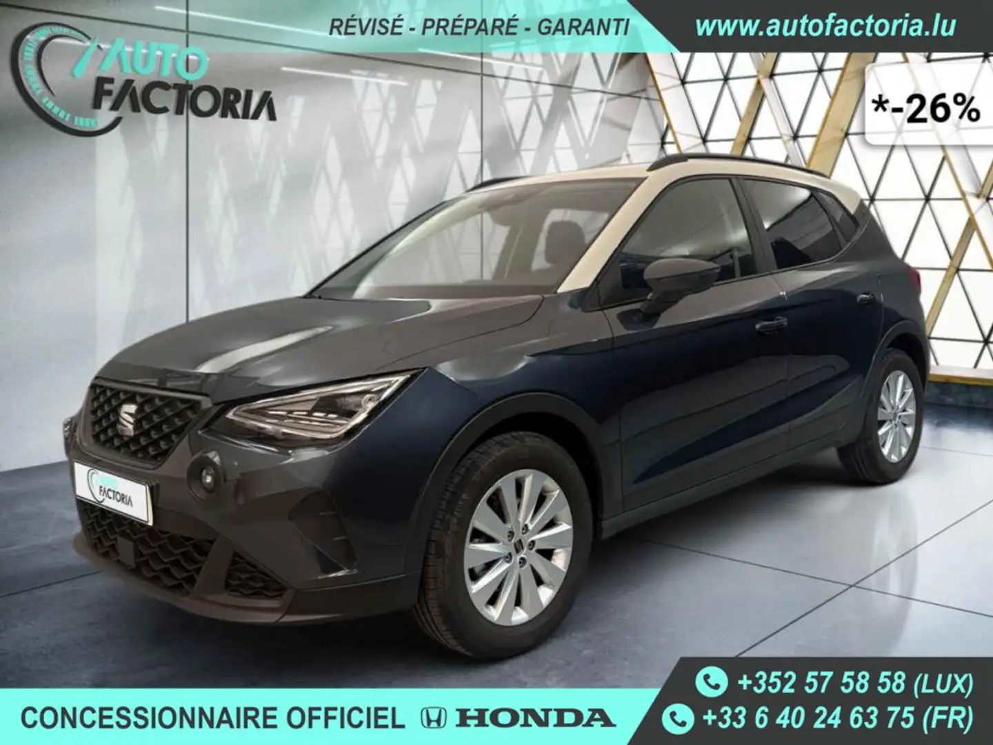 SEAT Arona -26% 1.0 TSI 115cv Style+MIRRORLINK+OPTIONS Grau - 1