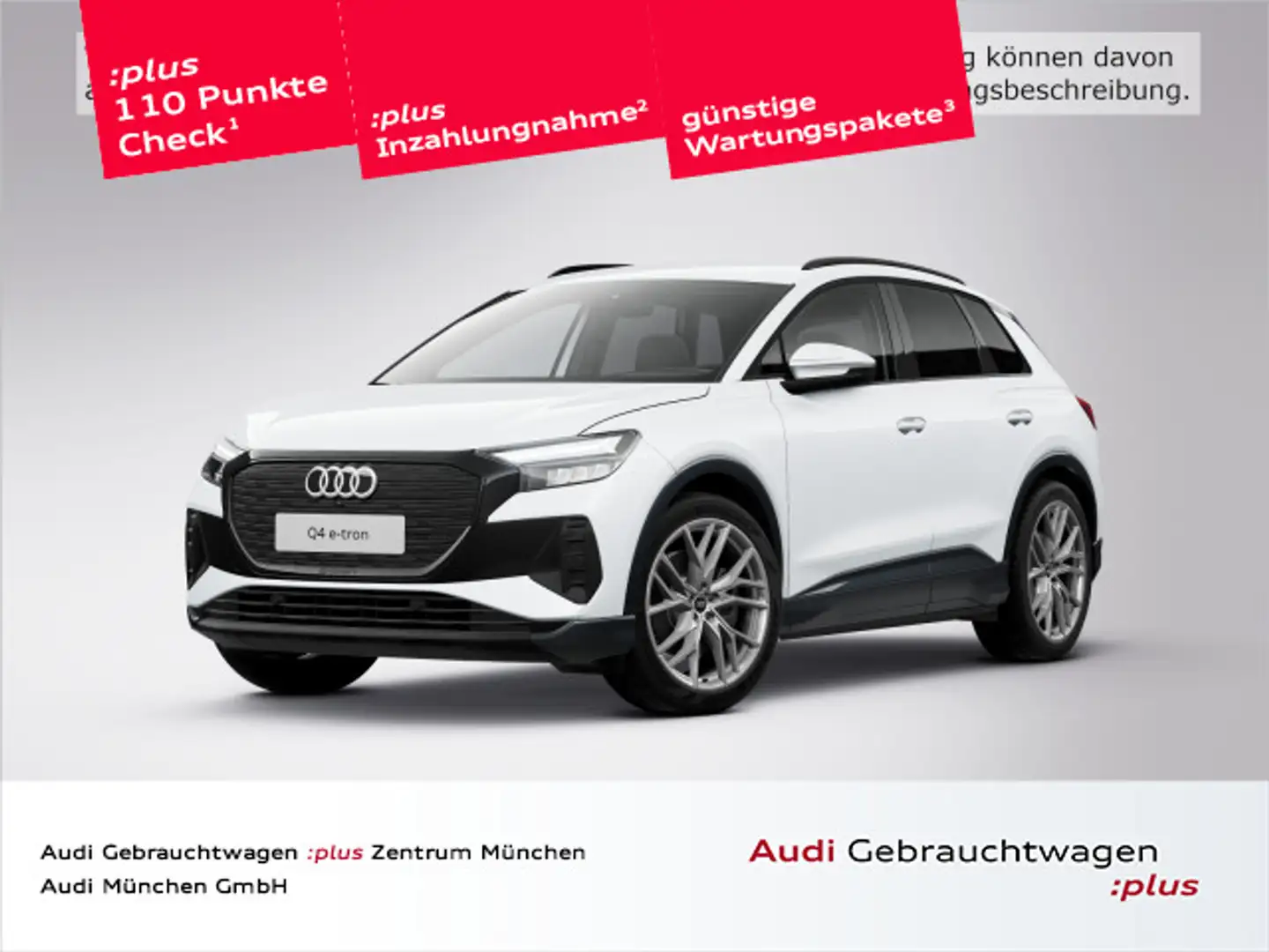 Audi Q4 e-tron 45 advanced 21"Zoll/AHK/Wärmep./Navi+ Weiß - 1