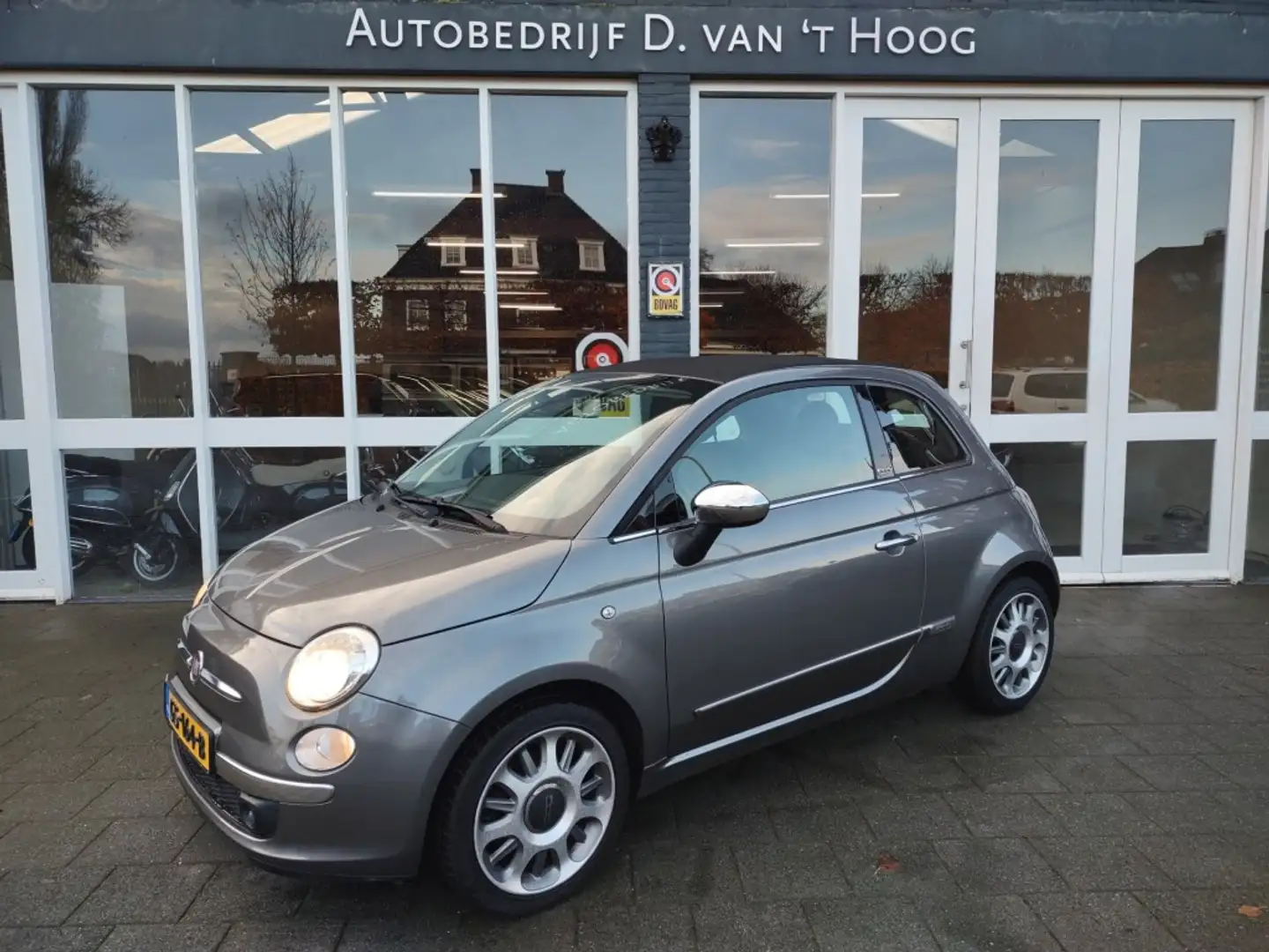 Fiat 500 0.9 TWINAIR LOUNGE Grijs - 1
