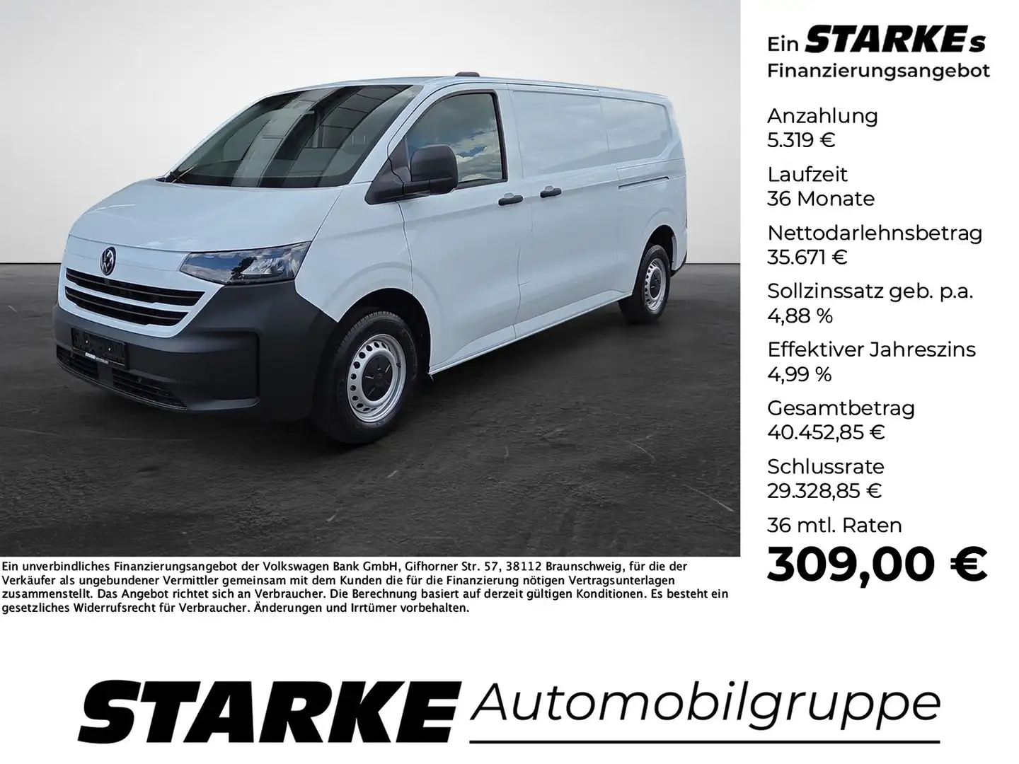 Volkswagen T7 Transporter 2.0 TDI DSG Wit - 1