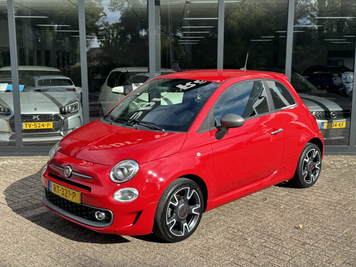 Fiat 500 0.9 TwinAir Turbo Sport*Navigatie*ECC*Apple carpla Rood - 2