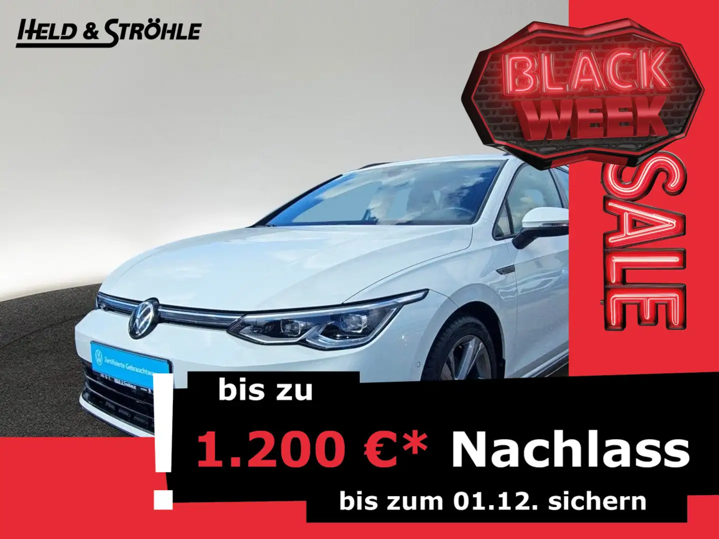 Volkswagen Golf Variant Golf 8 Var. R-Line 2.0 TSI DSG LED+ STHZ TRAVEL Wit - 1