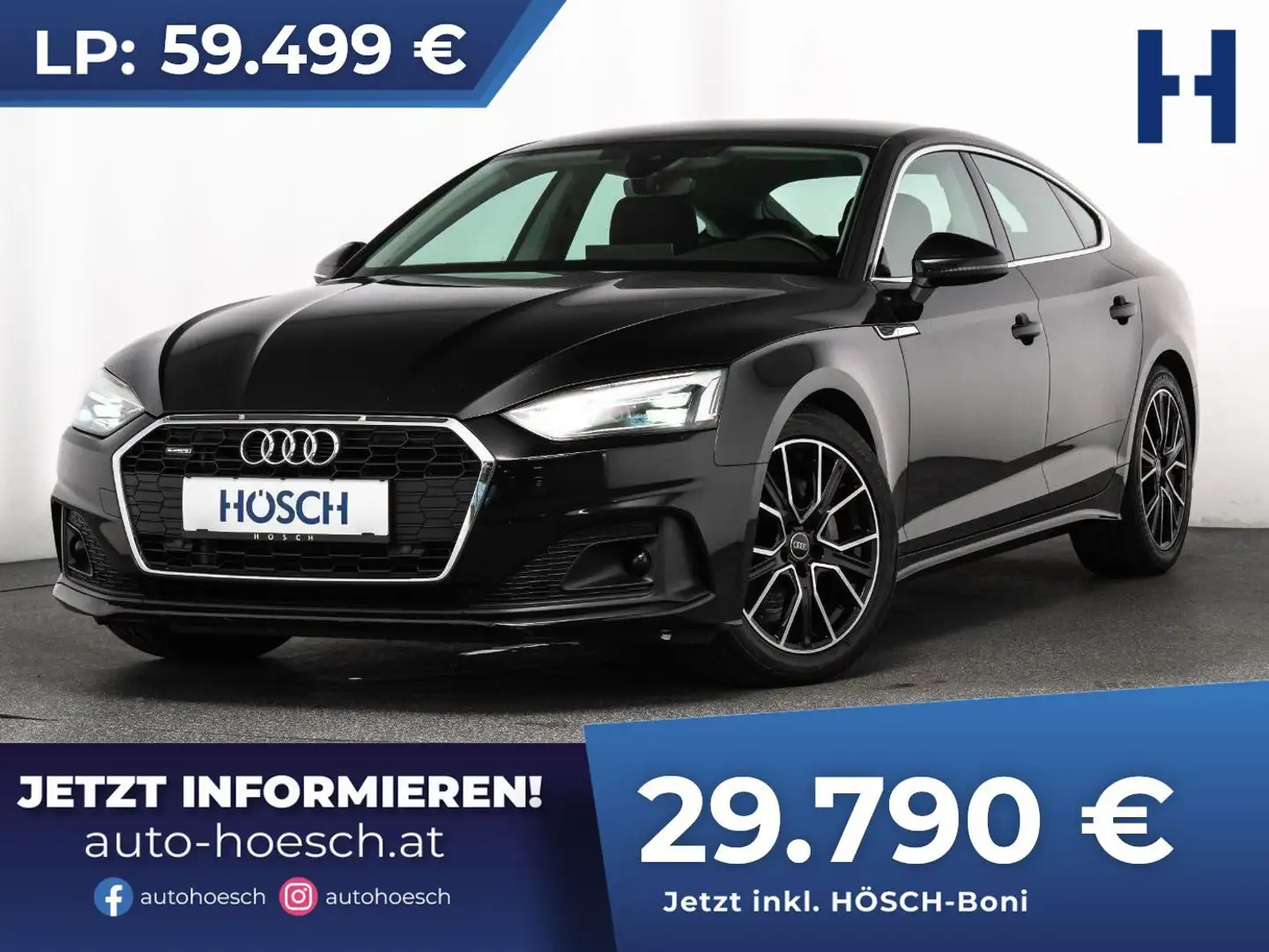 Audi A5 SB 40 TDI quattro MEGAPREIS Schwarz - 1