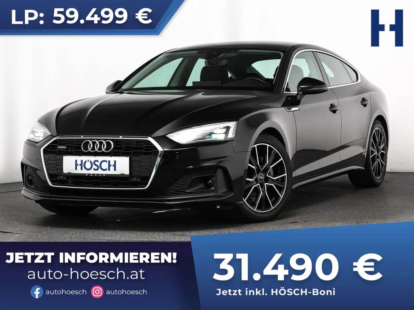 Audi A5 SB 40 TDI quattro MEGAPREIS Schwarz - 1