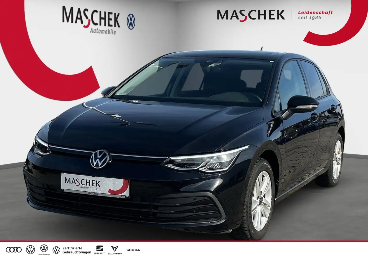 Volkswagen Golf 2.0 TDI DSG Navi RearView TravelAssist CarPlay ACC Schwarz - 1