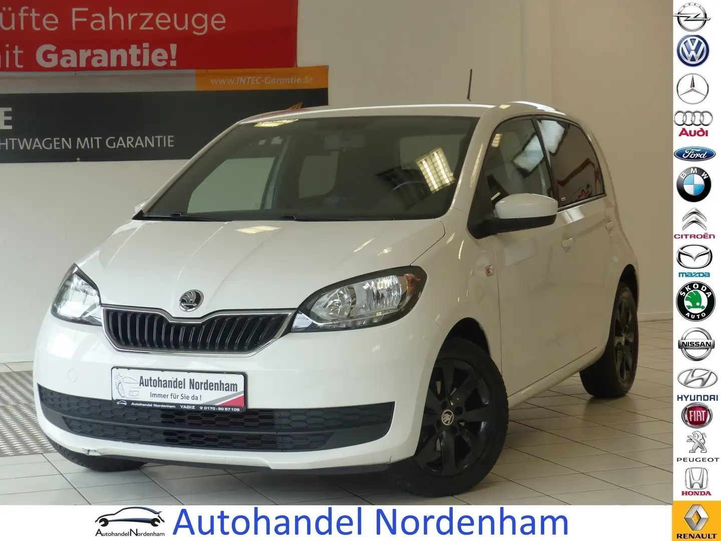 Skoda Citigo 1.0 Clever*KLIMA*SHZ*5 TRG*TÜV 08/2027* Blanc - 1