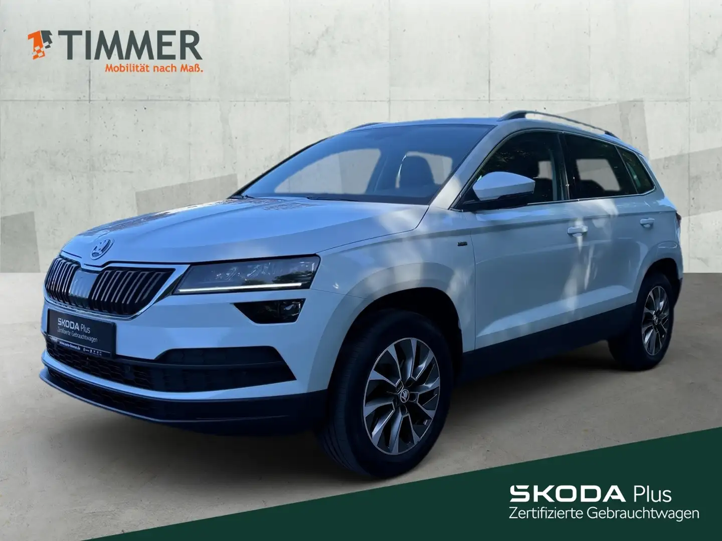 Skoda Karoq 2.0 TDI DSG 4x4 CLEVER *AHK *PANO *RKAM *LED *NAV Weiß - 1