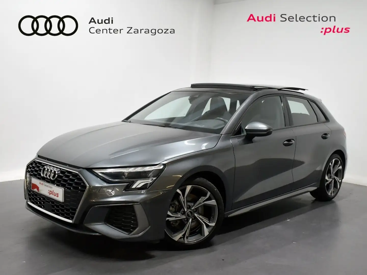 Audi A3 Sportback 35 TFSI Black line S tronic Gris - 1